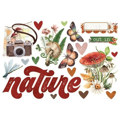Simple Stories - Simple Vintage Woodland Collection - Page Pieces - 24733 - 19pcs