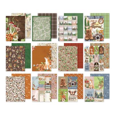 Simple Stories - Simple Vintage Woodland Collection - 6" x 8" Paper Pad - 24719 - 24 Sheets