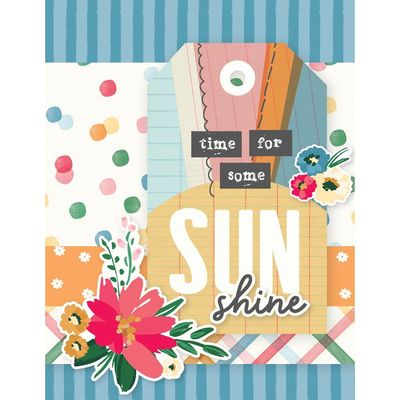 Simple Stories - Sunny Days Collection - Card Kit - 24527 - Makes 8 cards