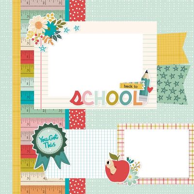 Simple Stories - Book Fair Collection - Scrapbook Page Kit - 24627