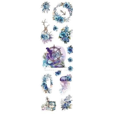 Prima Marketing - A Mermaid&#39;s Tales Collection - PET Sticker Roll - A Mermaid&#39;s Tale - 2 mtrs x 12 cm wide - 696971