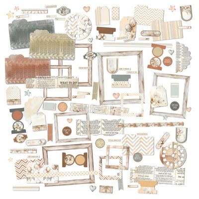 49 &amp; Market - Little Celebrations / Little Dreamer Collection - Die Cut Elements - JDC31768  - 93  pcs