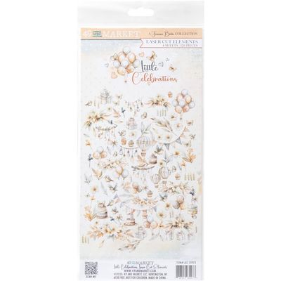 49 &amp; Market - Little Celebrations / Little Dreamer Collection - Laser Cut Outs - 6&quot; x 12&quot; - JLC31973 - 4 sheets - 126 pcs