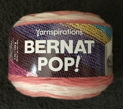 Bernat  - Bernat Pop - Strawberry Fields - 100% Acrylic Yarn - 140grams / 5ozs - 84019