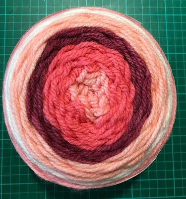 Bernat  - Bernat Pop - Strawberry Fields - 100% Acrylic Yarn - 140grams / 5ozs - 84019