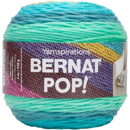 Bernat  - Bernat Pop - Peacock Plume - 100% Acrylic Yarn - 140grams / 5ozs - 84041