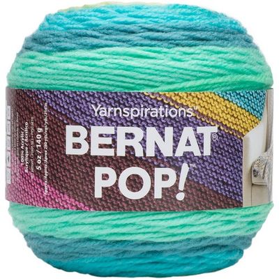 Bernat  - Bernat Pop - Peacock Plume - 100% Acrylic Yarn - 140grams / 5ozs - 84041