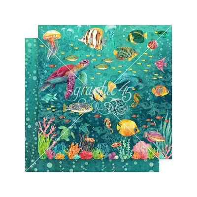 Graphic 45 - Seas The Day Collection - 12&quot; x 12&quot; Paper Pack - 4503022 - 24 sheets
