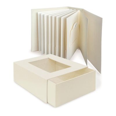 Graphic 45 - ATC Album in a Box - Ivory - 4.75&quot; x 5.5&quot; x 2.5&quot; - 4503028 - 16 pages