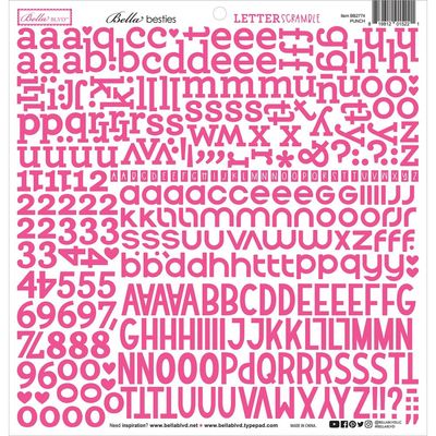 Bella BLVD - Bella Besties - Letter Scrambles - Punch - 12&quot; x 12&quot; - BB2774