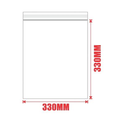 Resealable Zip Plastic Bags - 330mm x330mm (13&quot; x 13&quot; ) - 10 Pack