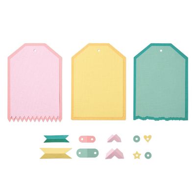 Sizzix - 49 &amp; Market - Thinlits - Snap &amp; Swap Dies - Large Tags - 666826 - 17 pcs