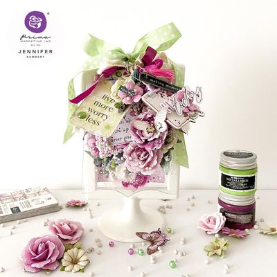 Prima Marketing - Serene Petals Collection - Vintage Flutter - Ephemera - 671259 - 78 pcs
