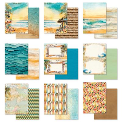49 &amp; Market - Beach Vibes Collection - 6&quot; x 8&quot; Paper Pack - DBV32024 - 27 Sheets
