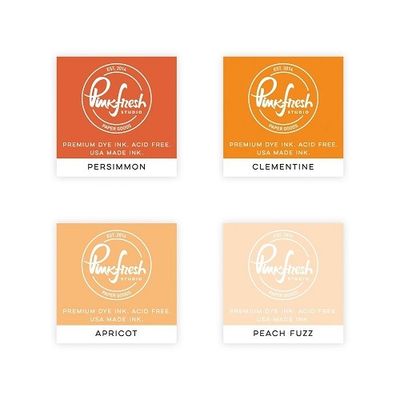 PinkFresh Studio - Dye Ink Cubes - Set of Four - Indian Summer - PFDIC10