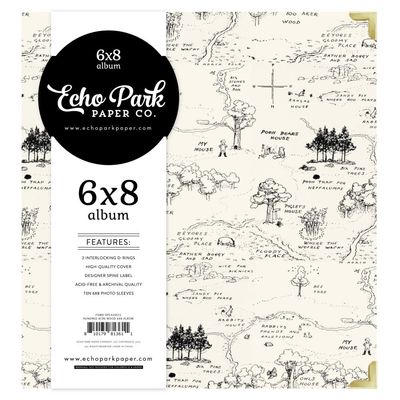 Echo Park Paper Co - The House At Pooh Corner Collection - D Ring Binder - Hundred Acre Wood - 6&quot; x 8&quot; - HPC420072