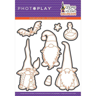 PhotoPlay - Stamp &amp; Die Set- Gnome for the Holidays Collection - GNH2241 &amp; GNH2242 - 17pcs