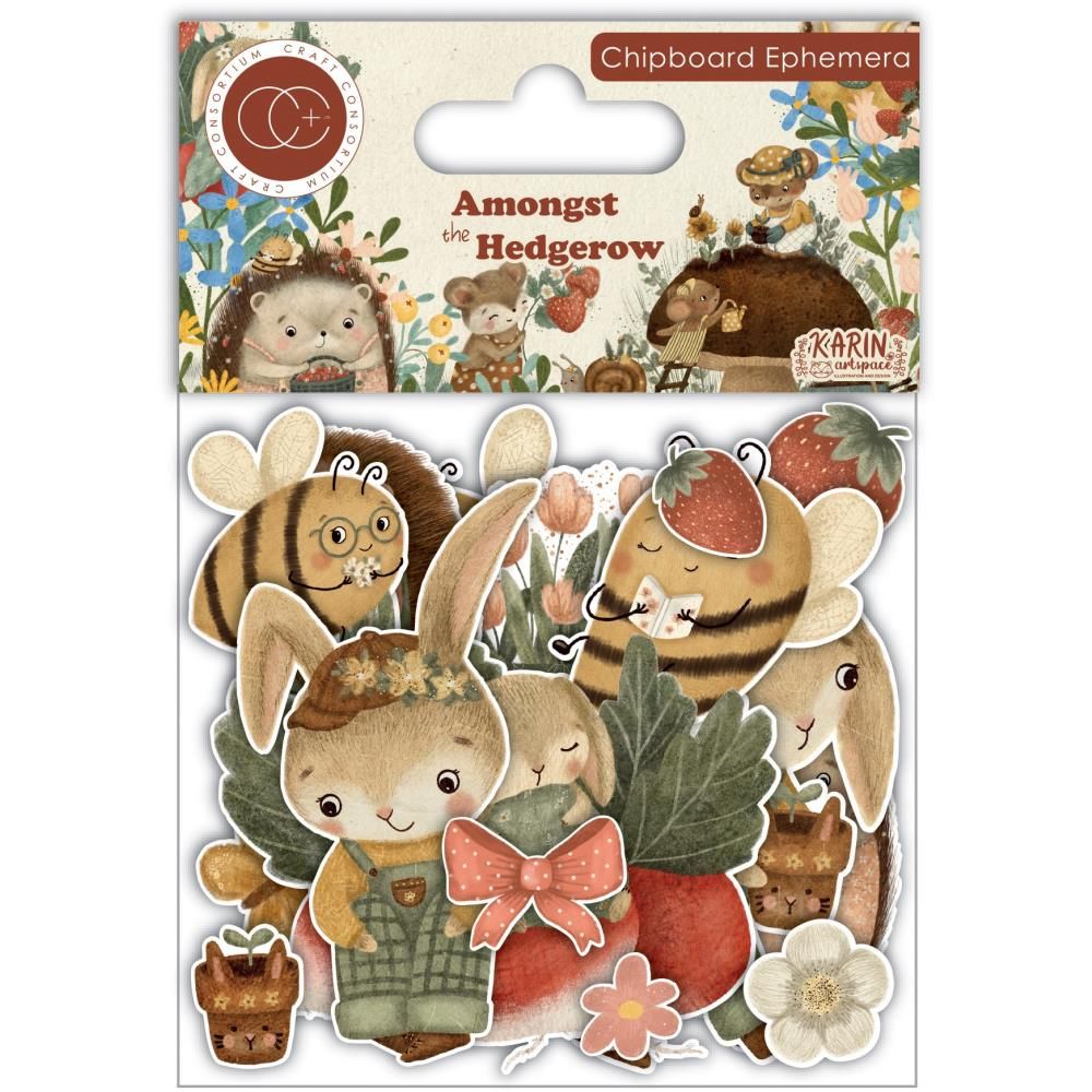 Craft Consortiums - Amongst The Hedgerow Collection - Ephemera - Chipboard Die Cuts - CCEPH014