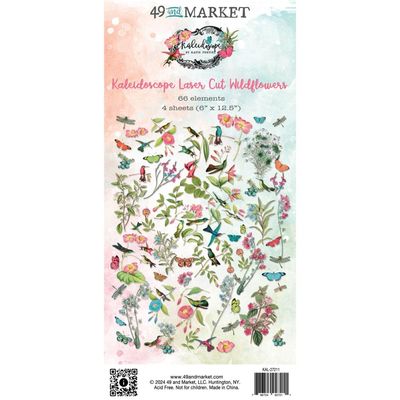 49 &amp; Market - Kaleidoscope Collection - Laser Cut Outs - Wildflowers - KAL27211