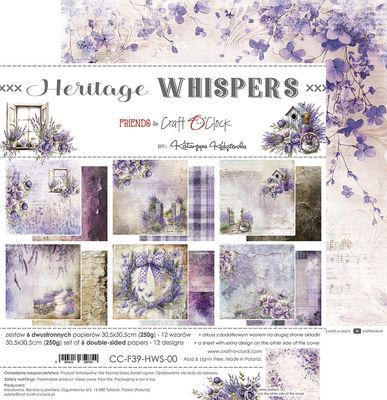 Craft O Clock - Heritage Whispers - 12 x 12 Paper Pack