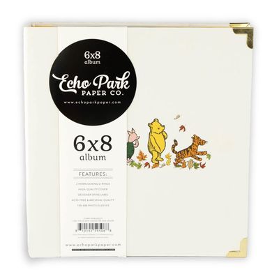 Echo Park Paper Co - Winnie The Pooh - Mini Album - Leaf Pile &amp; Laughter - D Ring Binder - 6&quot; x 8&quot; - WPA453071