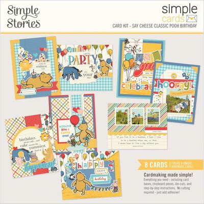 Simple Stories - Say Cheese Classic Pooh Birthday Collection - Card Kit - 24815 - heaps of pcs