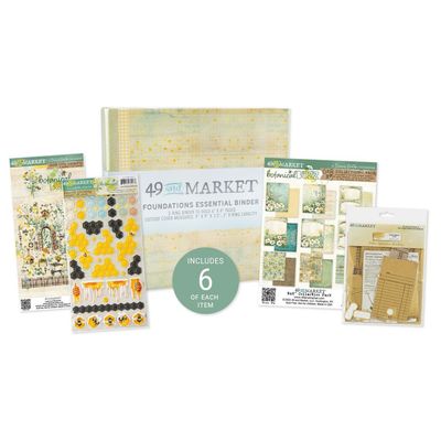 49 &amp; Market - Botanical Buzz Collection - Mini Album Class Kit - Botanical Buzz Mini Album Class - BBUZZKIT