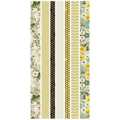 49 &amp; Market - Botanical Buzz Collection - Washi Sheets - 6&quot; x 12&quot; - DBB32420 - 2 Sheets - 14 pcs