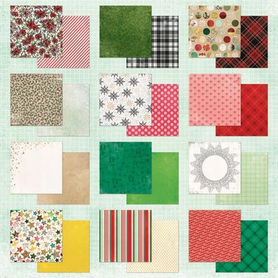 49 &amp; Market - Mistletoe &amp; Memories Collection - 12&quot; x 12&quot; - Memory Paper Pad -  VBM32482 - 24 Sheets