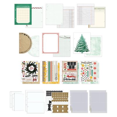 49 &amp; Market - Memory Album Binder Kit - Mistletoe &amp; Memories Collection - VBM32765 - Suits 8.5" x 9" Pages