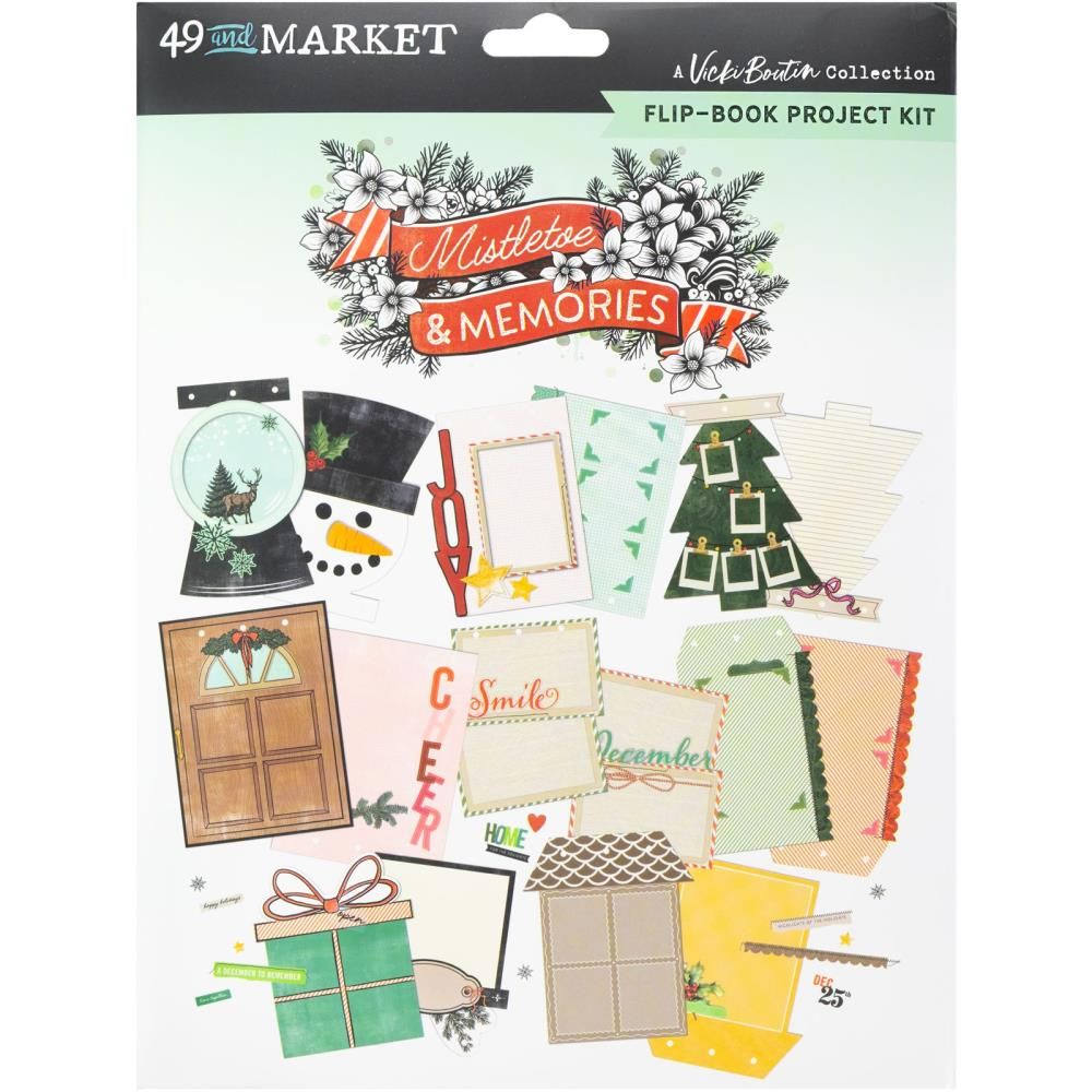 49 &amp; Market - Mistletoe &amp; Memories Collection - Memory Flip Book Kit - VBM32772 -