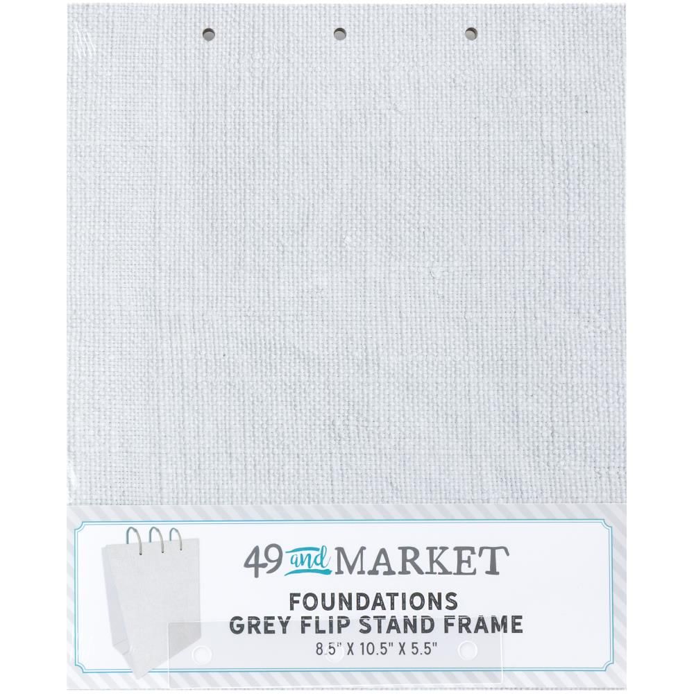 49 &amp; Market - Mistletoe &amp; Memories Collection - Memory Flip Book Stand - Frame - Grey - FFS32451 - 4 pcs
