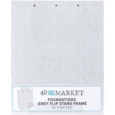 49 &amp; Market - Mistletoe &amp; Memories Collection - Memory Flip Book Stand - Frame - Grey - FFS32451 - 4 pcs