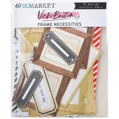 49 &amp; Market - Mistletoe &amp; Memories Collection - Frames - Necessities - VBM32444 - 65 pcs