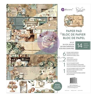 Prima Marketing - Home Baker Collection - 12 x 12 Paper Pad - 672638 - 14 sheets