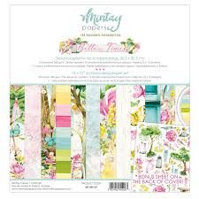 Mintay Papers - Better Times Collection - 12 x 12 Paper Pack - MT-BET -07 - 12 Sheets includes - 12 x 12 Chipboard Stickers