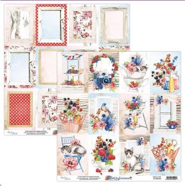 Mintay Papers - Berrylicious Collection - 12 x 12 Single Sheet - MT-BER-06