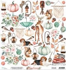 Mintay Papers - Cozy Evening Collection - 12 x 12 Paper Pack - MT-COZ-07 - 12 Sheets