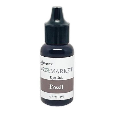 49 &amp; Market - Ranger - Dye Ink - Re Inkers - Fossil - FMI92544 - 0.5 Fl oz (15ml)