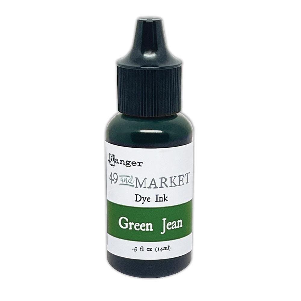 49 &amp; Market - Ranger - Dye Ink - Re Inkers - Green Jean - FMI92551 - 0.5 Fl oz (15ml)