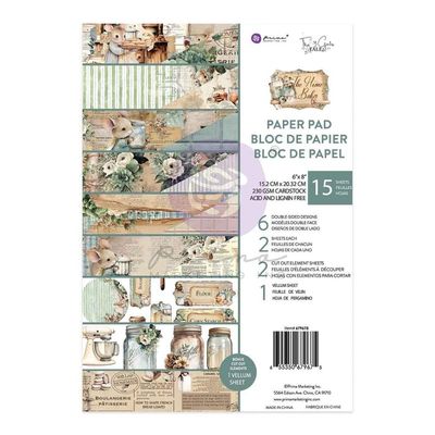Prima Marketing - Home Baker Collection - 6&quot; x 8&quot; Paper Pad - 679675 - 12 sheets