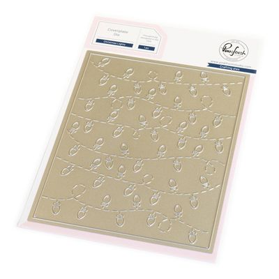 PinkFresh Studio - Twinkle &amp; Tradition Collection - Christmas Lights - Coverplate and Stencil Bundle - 291825 &amp; 291925 - 3pcs