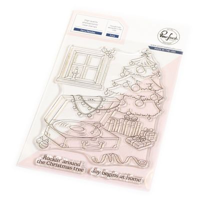 PinkFresh Studio - Twinkle &amp; Tradition Collection - Merry Melodies Bundle - Stamp, Die &amp; Stencil Set - 289925, 290025 &amp;290125