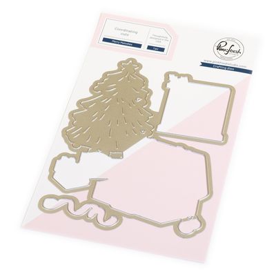 PinkFresh Studio - Bundle - Twinkle &amp; Tradition - Merry Melodies - Stamp, Stencil &amp; Die Set - 289925, 290025 &amp;290125