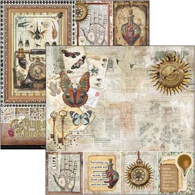 Ciao Bella - Cabinet of Curiosities Collection - 12 x 12 Paper Pack - CBPM085 - 12 Papers