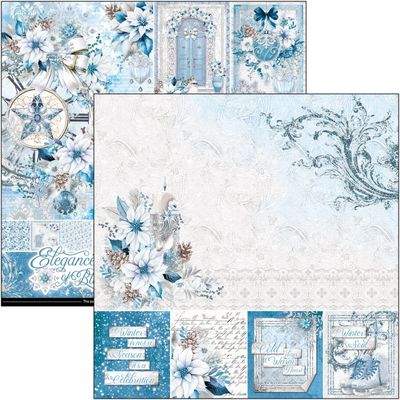 Ciao Bella - Elegance of Blue Collection - 12 x 12 Paper Pack - CBPM079 - 12 Papers