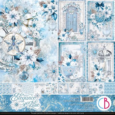 Ciao Bella - Elegance of Blue Collection - 12 x 12 Paper Pack - CBPM079 - 12 Papers