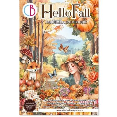 Ciao Bella - Junk Journals - Ephemera Books - Hello Fall - A4 -  CBB013 - 32 pages