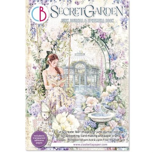 Ciao Bella - Junk Journals - Ephemera Books - Secret Garden - A4 -  CBB007 - 32 pages