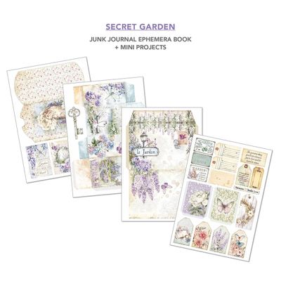 Ciao Bella - Junk Journals - Ephemera Books - Secret Garden - A4 -  CBB007 - 32 pages